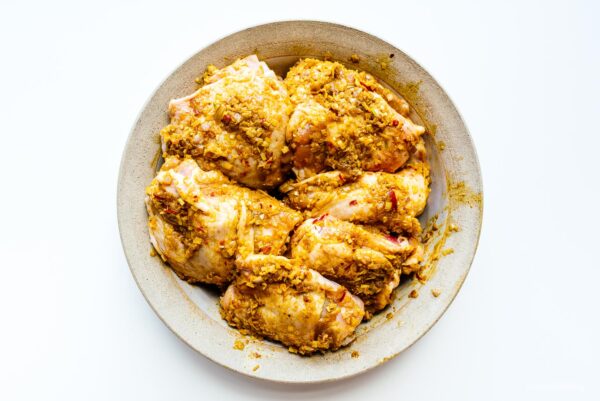 marinating chicken for chicken curry | www.iamafoodblog.com